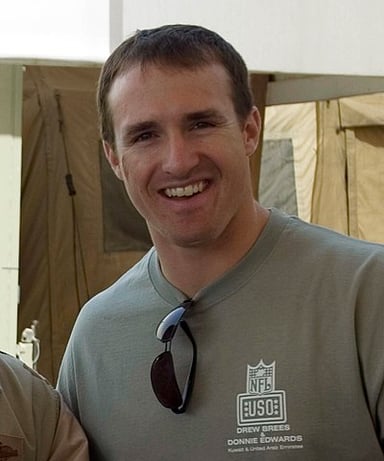 Which college did Drew Brees play football for?