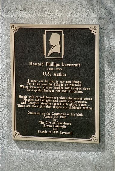What is the birthplace of H. P. Lovecraft?