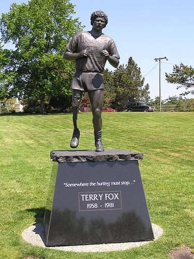 In which Canadian province did Terry Fox grow up?