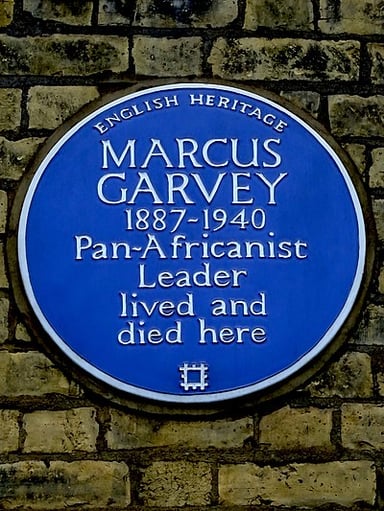 Which civil rights activist promoted racial integration, in contrast to Marcus Garvey's views?