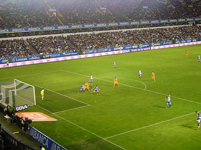 What is the seating capacity of Valencia CF's home stadium, Mestalla?