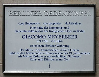 When was Giacomo Meyerbeer born?
