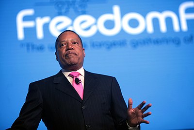 What was Larry Elder's profession before becoming a talk radio host?