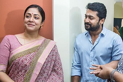 What is the name of Suriya's production house?