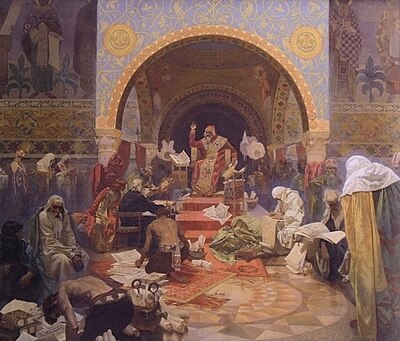 What other medium did Mucha work with aside from painting?
