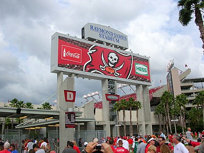 In which division do the Buccaneers currently compete?