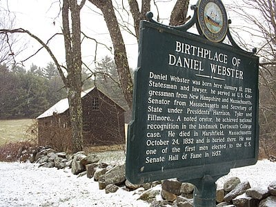 Where did Daniel Webster receive their education?[br](Select 2 answers)