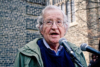 Which events did Noam Chomsky participate in?[br](Select 2 answers)
