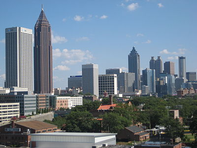 What is the elevation above sea level of Atlanta?
