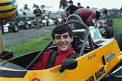 What institutions did Ayrton Senna attend for their education?