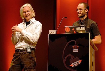 When was Julian Assange awarded the Günter Walraff Award?