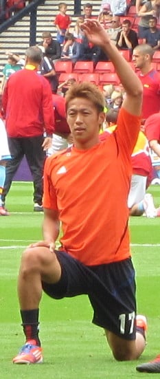 How many times has Kiyotake played for Japan's national team?