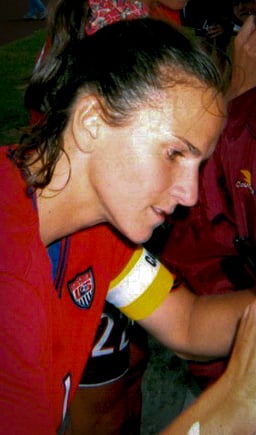 How many goals did Carla Overbeck score for the U.S. women's national team?