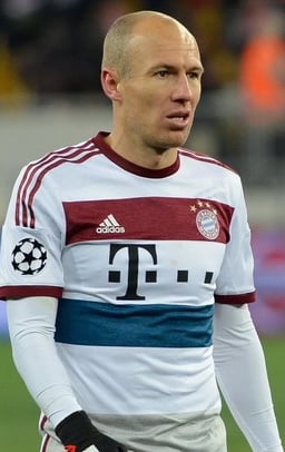 How many times was Robben named to the UEFA Team of the Year?