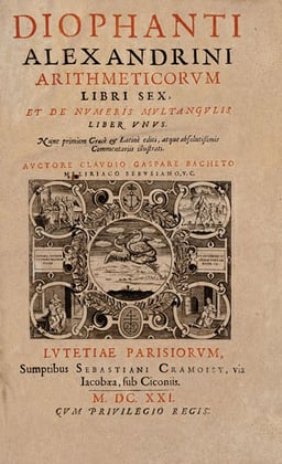 Which of Diophantus' works contains arithmetical problems?