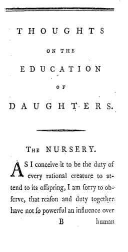 What type of book did Mary Wollstonecraft write for children?