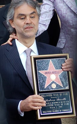 Which award did Andrea Bocelli receive in 2015?