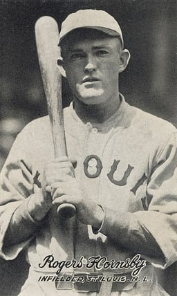 Which habit was Rogers Hornsby known for?