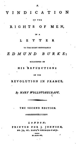 Who was a radical thinker associated with the French Revolution that Johnson published?