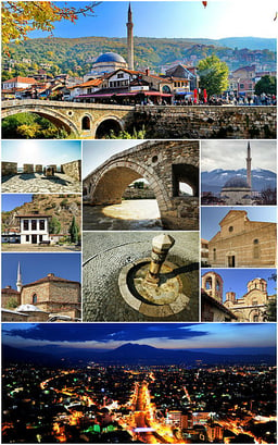 What is the definite Albanian form of Prizren?