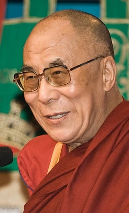 What is the religion or worldview of Tenzin Gyatso?