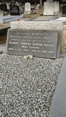 Ernest Walton retired from Trinity College in what year?