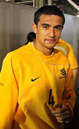 In which year did Tim Cahill become the first Australian player to score at an AFC Asian Cup?
