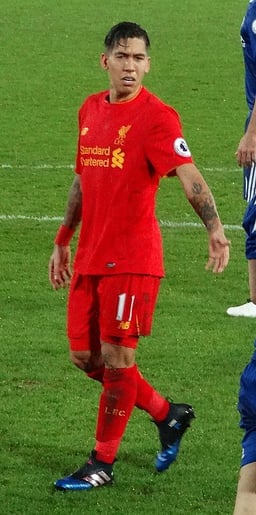 What shirt number does Firmino wear for Liverpool?