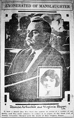 What charge was Arbuckle acquitted of in 1922?