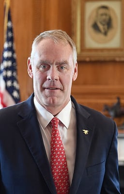 At what point did Ryan Zinke leave his post as Secretary of the Interior?