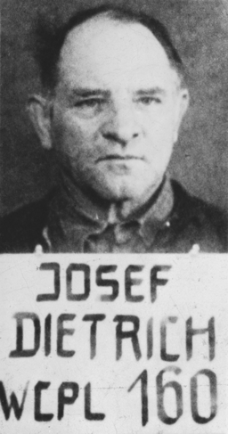 Where was Dietrich imprisoned after the war?