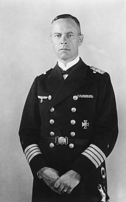 Which squadron did Lütjens command in WWI?