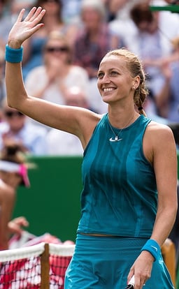 How many single records does Petra Kvitová hold (win/lose balance)?