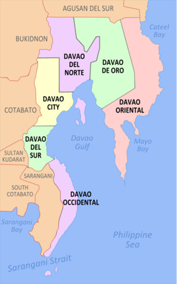 In which province is Davao City geographically situated?