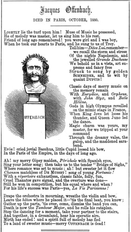 How is Jacques Offenbach best remembered?