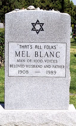 For which radio program did Mel not provide voices?