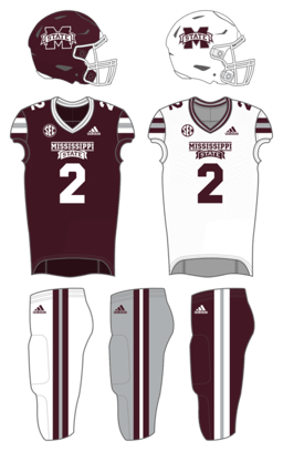 Who is the current head coach of the Mississippi State Bulldogs football team?
