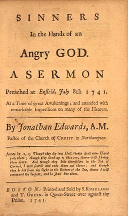 What is Jonathan Edwards mainly known for in American literature?