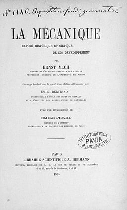 In addition to physics and philosophy, Mach published works in the field of?