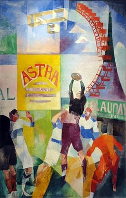 What were Delaunay's earliest works based on?