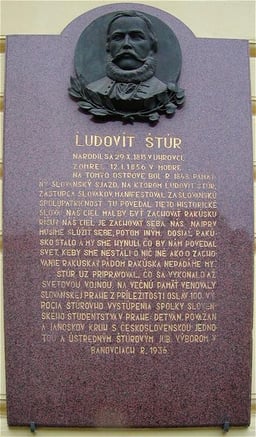 In what field did Ľudovít Štúr have influence?