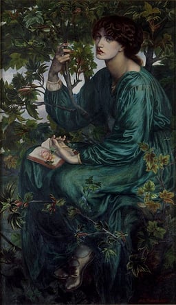 Rossetti created art to illustrate poems by which celebrated poet?