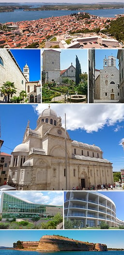 Which famous fortress is located in Šibenik?