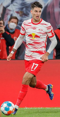 How many league titles did Dominik Szoboszlai win with Red Bull Salzburg?