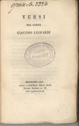 What other role did Leopardi serve, aside from being a writer?