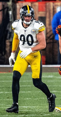 Which year did T. J. Watt become a finalist for the NFL Defensive Player of the Year award for the first time?