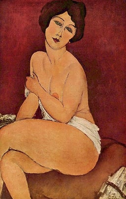 What was a recurring feature in Modigliani's portraits?