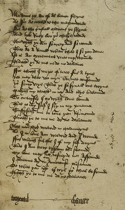 Which language did Chaucer help legitimize for literary use?