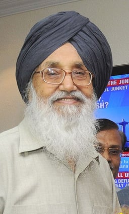 How many times did Parkash Singh Badal serve as the Chief Minister of Punjab?