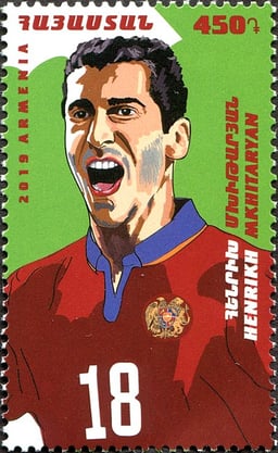 How many international matches did Henrikh Mkhitaryan play for Armenia?